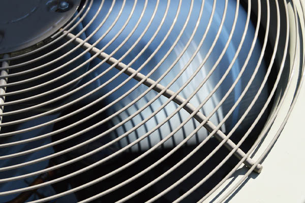 image of an air conditioner fan depicting a compressor fan and coolant