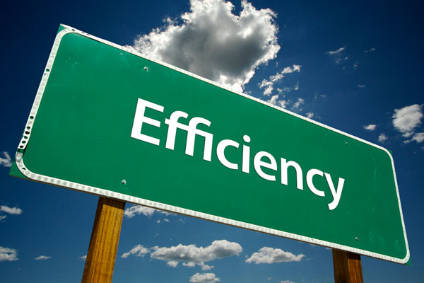 the word efficiency depicting air filter efficiency