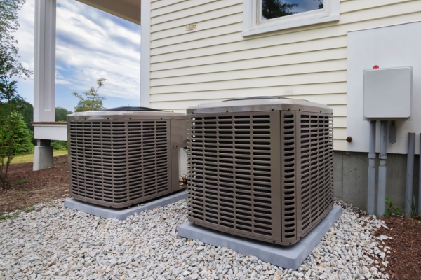 Residential air conditioner units depicting air conditioner making loud noise when starting