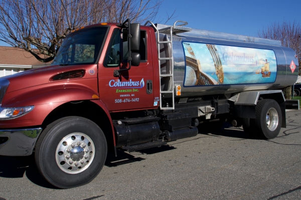 Columbus Energies heating oil delivery truck