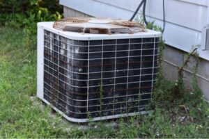 old and rusty air conditioner