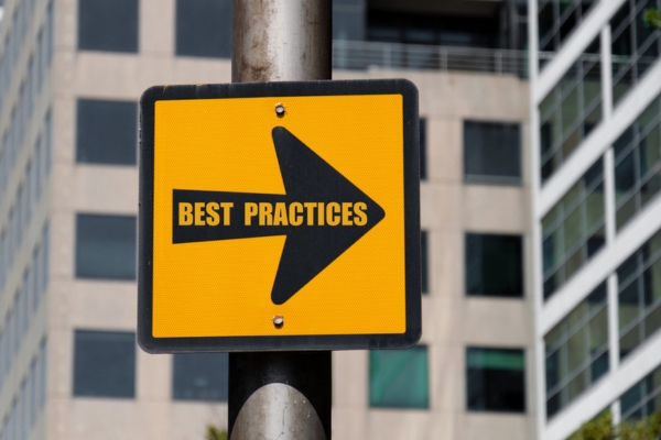 Best practices written on a road sign depicting Propane Use