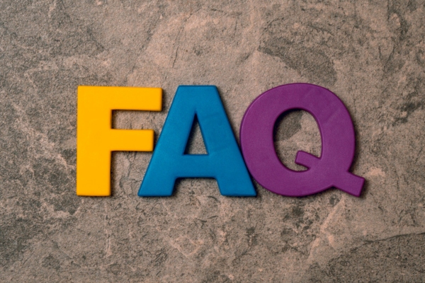 FAQ spelled using colorful 3D letters depicting What Size Heating System Do I Need FAQs