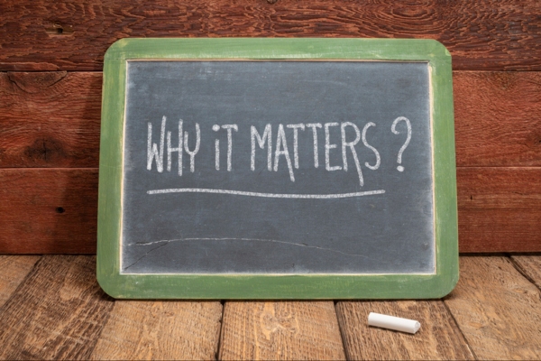 why it matters written on a mini chalkboard depicting Furnace Tune-Ups