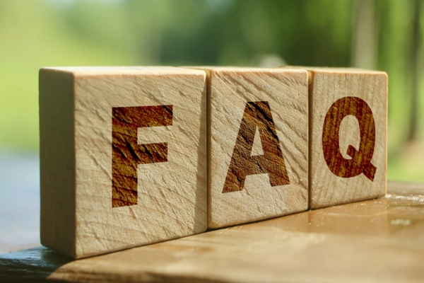 FAQ spelled using wooden letter cubes depicting Hot And Cold Spots In House questions