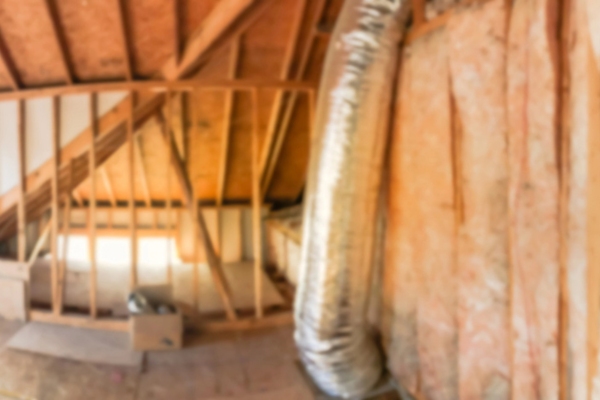 insulated ductwork in a home's attic