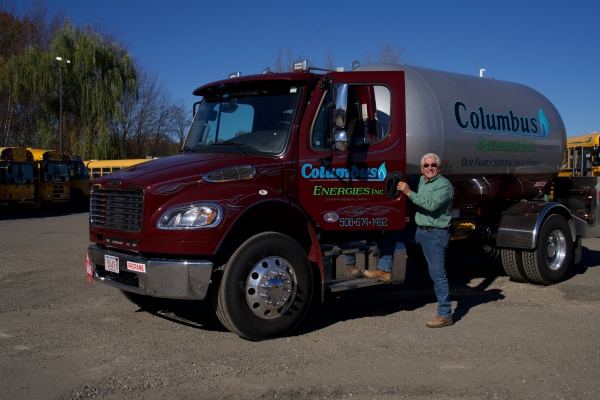 Columbus Energies propane delivery truck