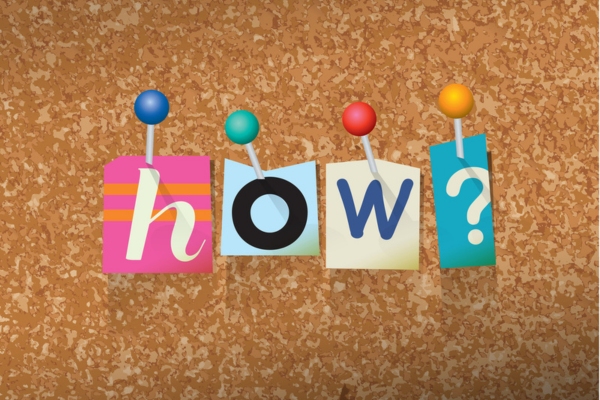 HOW spelled using cutout letters from magazines pinned on a corkboard depicting How Air Conditioning Affects Overall Health