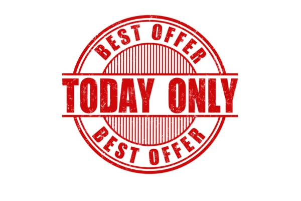 red stamp that says best offer today only