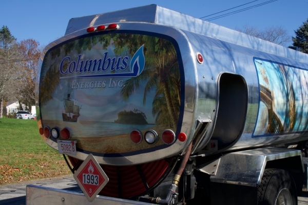 Columbus Energies truck for heating oil delivery