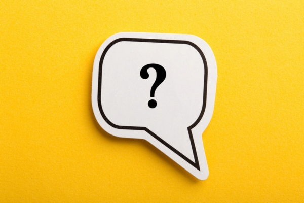 question mark on speech bubble depicting Energy-Efficient Air Conditioner FAQs
