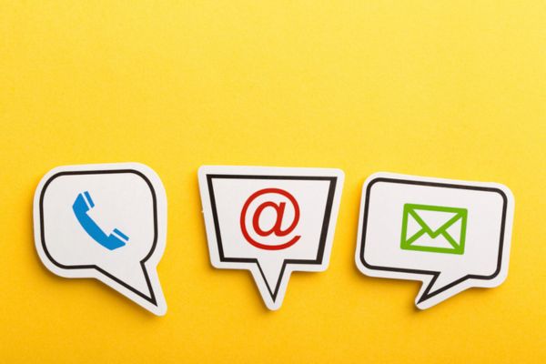 contact icons on speech bubble depicting Expert HVAC Service
